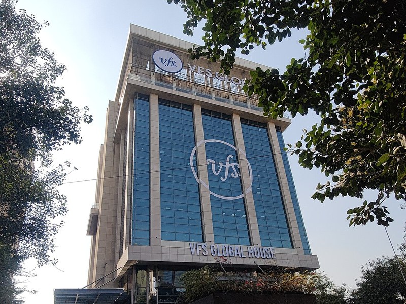 VFS Global House visa application centre on Kasturba Gandhi Marg, New Delhi