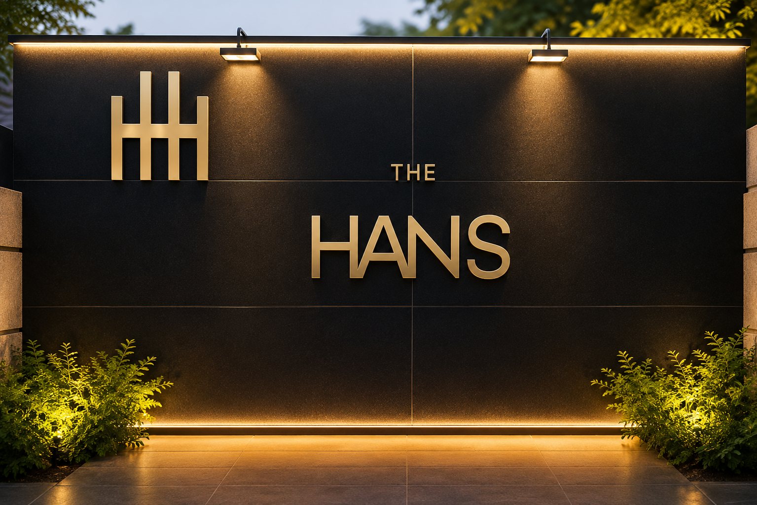 The main entrance of The Hans, New Delhi